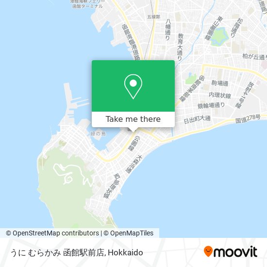 うに むらかみ 函館駅前店 map