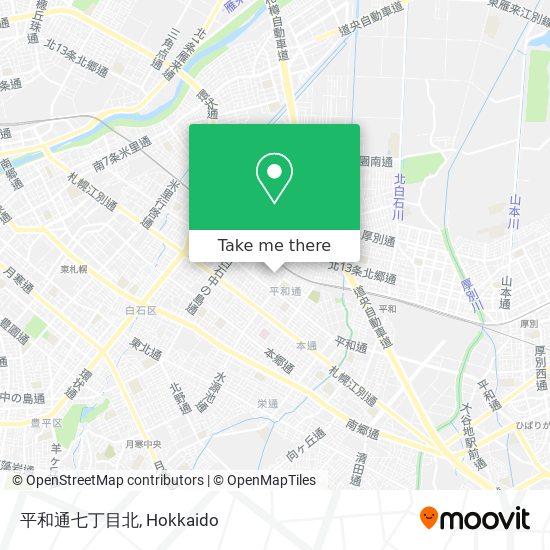 平和通七丁目北 map