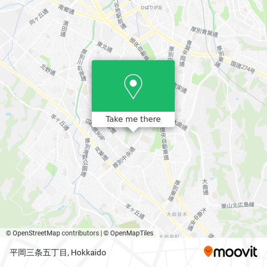 平岡三条五丁目 map
