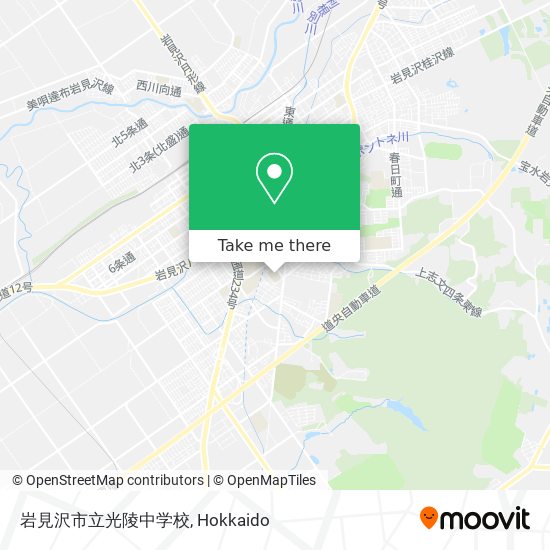 岩見沢市立光陵中学校 map