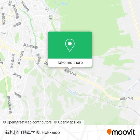 新札幌自動車学園 map
