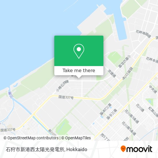 石狩市新港西太陽光発電所 map