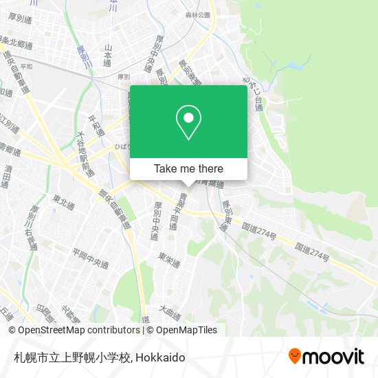 札幌市立上野幌小学校 map