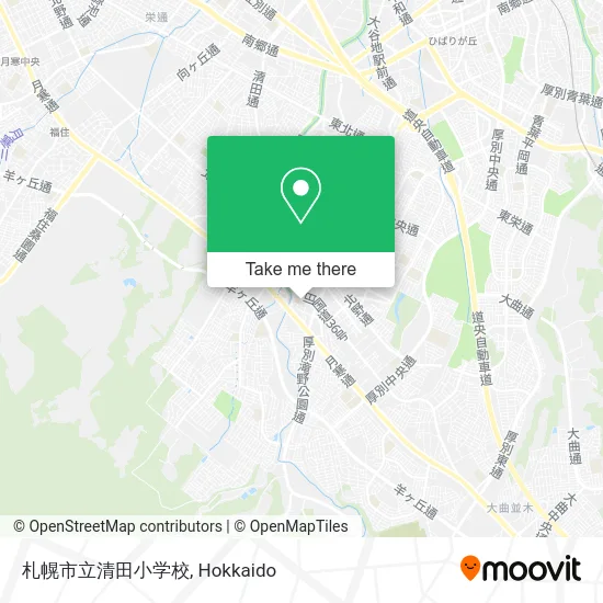 札幌市立清田小学校 map