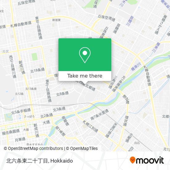 北六条東二十丁目 map