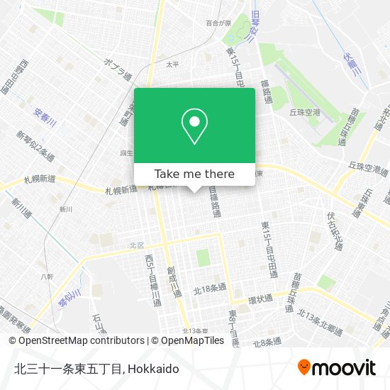 北三十一条東五丁目 map