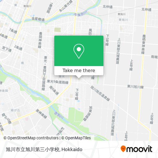 旭川市立旭川第三小学校 map