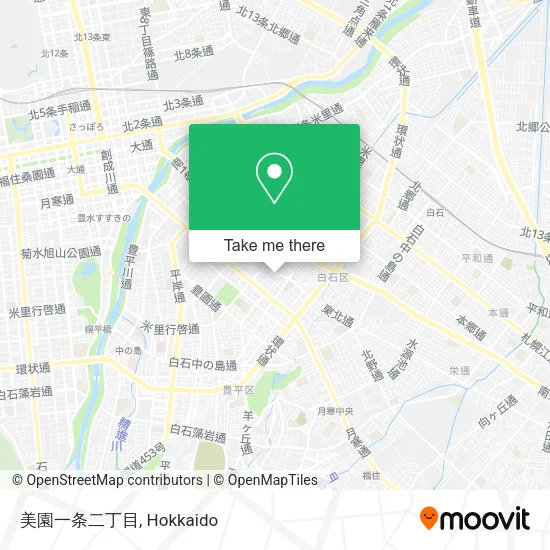 美園一条二丁目 map