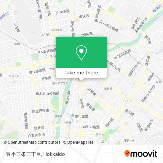 豊平三条三丁目 map