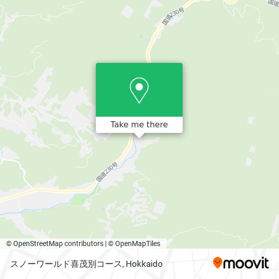 スノーワールド喜茂別コース map