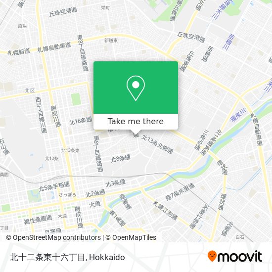 北十二条東十六丁目 map