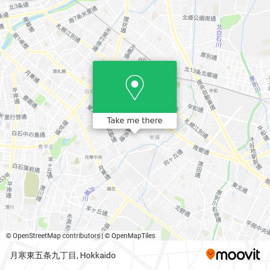 月寒東五条九丁目 map