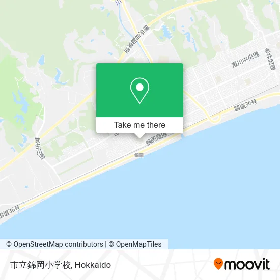 市立錦岡小学校 map