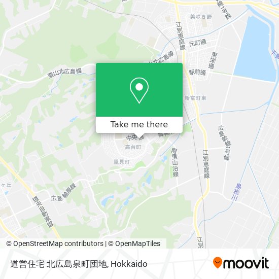 道営住宅 北広島泉町団地 map