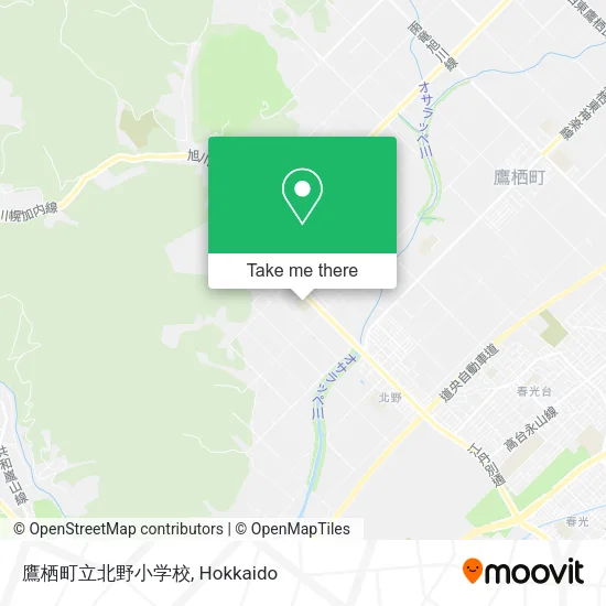 鷹栖町立北野小学校 map
