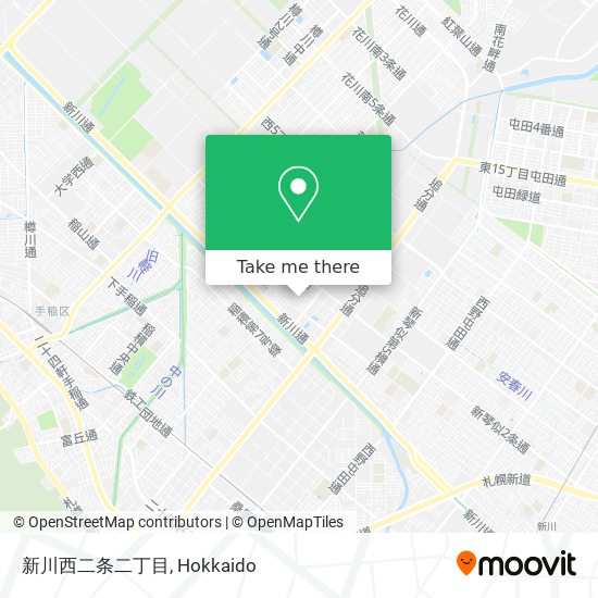 新川西二条二丁目 map