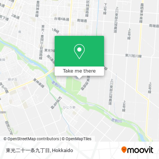 東光二十一条九丁目 map