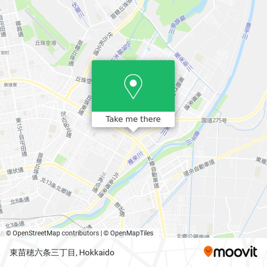 東苗穂六条三丁目 map