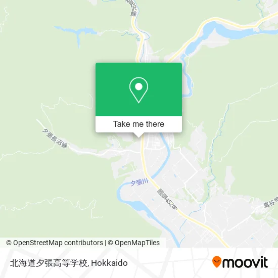 北海道夕張高等学校 map
