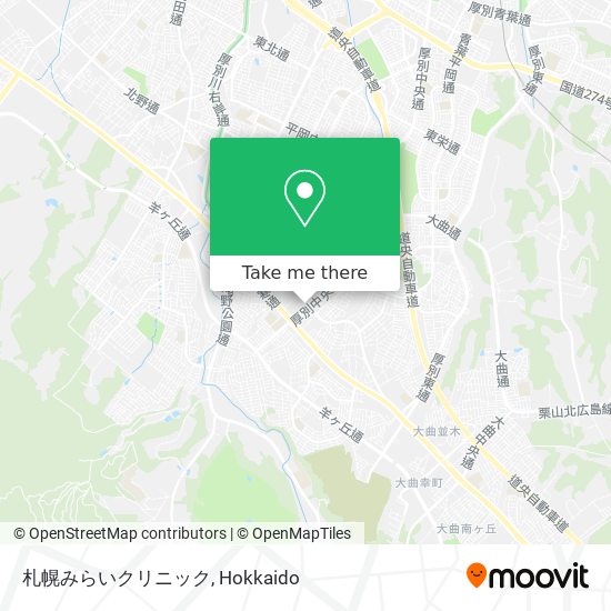 札幌みらいクリニック map