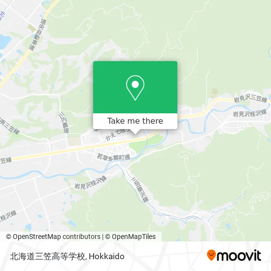 北海道三笠高等学校 map
