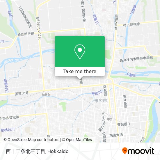 西十二条北三丁目 map