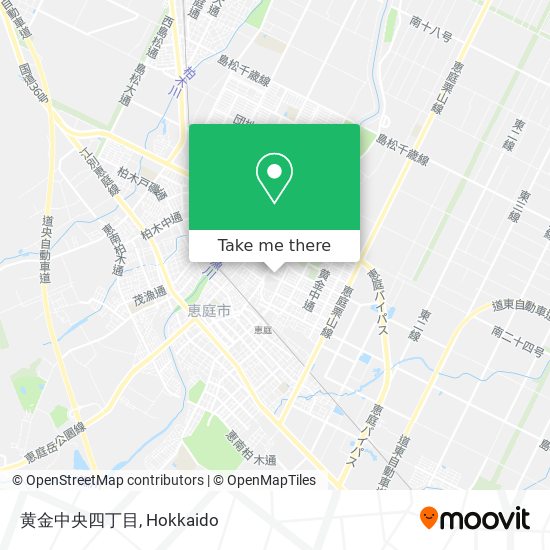 黄金中央四丁目 map