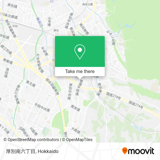厚別南六丁目 map