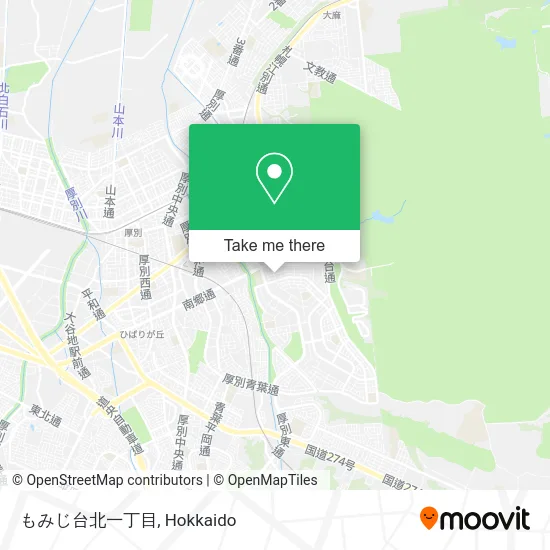 Momijidai North 1-Chome map