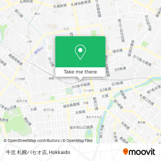 牛忠 札幌パセオ店 map
