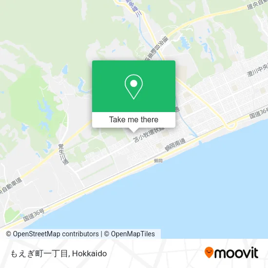 Moegi-cho 1-Chome map