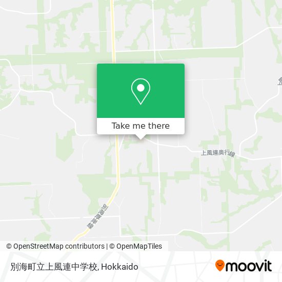 別海町立上風連中学校 map