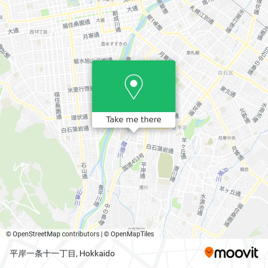 平岸一条十一丁目 map