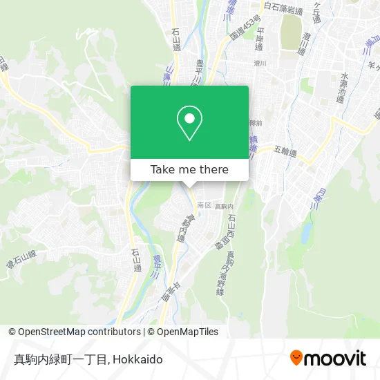 Makomanai Midori Town 1st District map