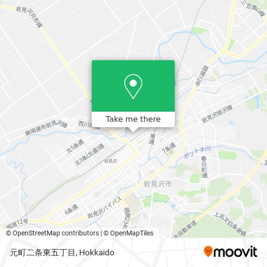 元町二条東五丁目 map