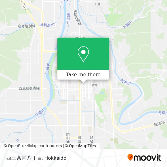 西三条南八丁目 map