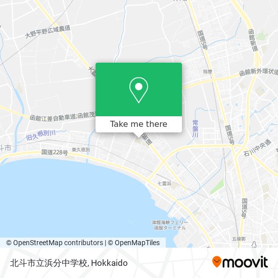 北斗市立浜分中学校 map