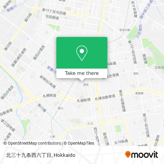 北三十九条西六丁目 map