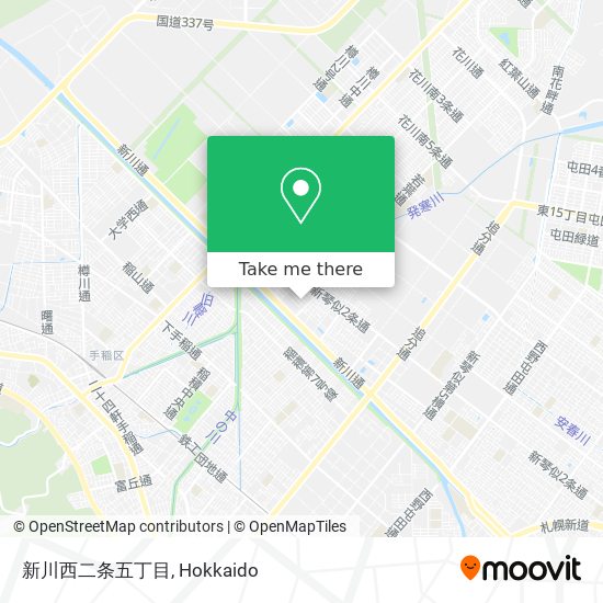 新川西二条五丁目 map