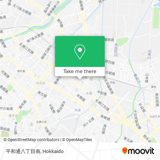 平和通八丁目南 map