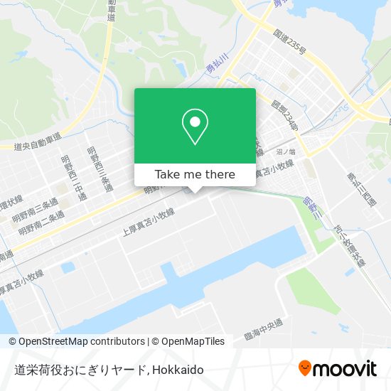 道栄荷役おにぎりヤード map