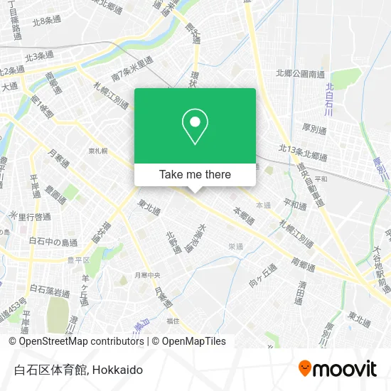 白石区体育館 map