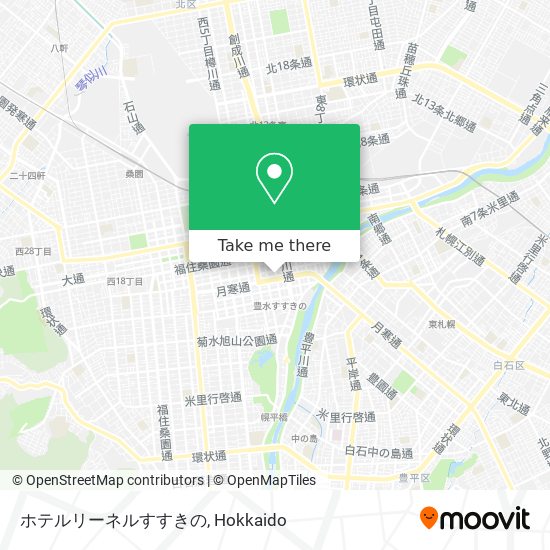 ホテルリーネルすすきの map