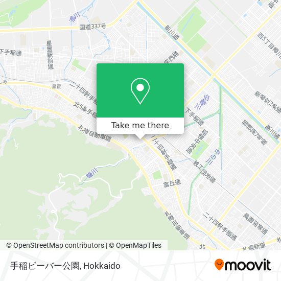 手稲ビーバー公園 map