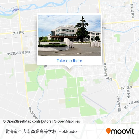 北海道帯広南商業高等学校 map