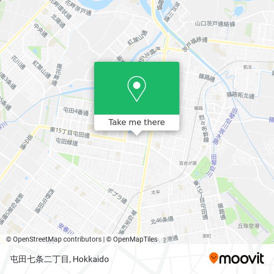 屯田七条二丁目 map
