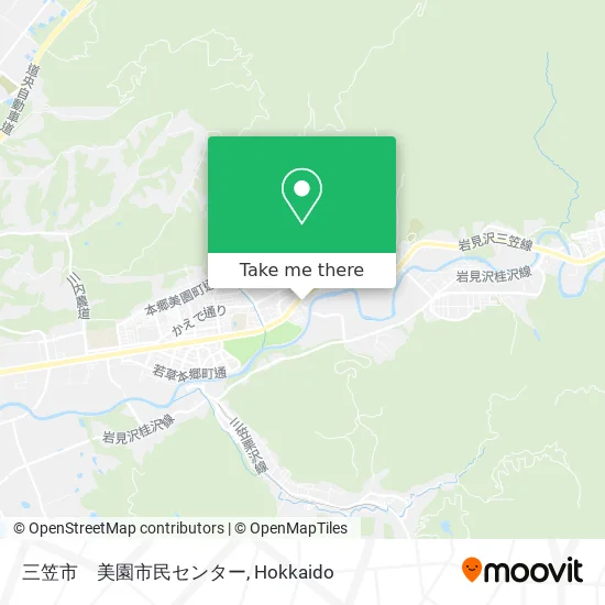 Mikasa City Misono Community Center map