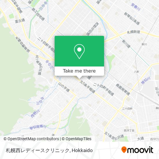 札幌西レディースクリニック map