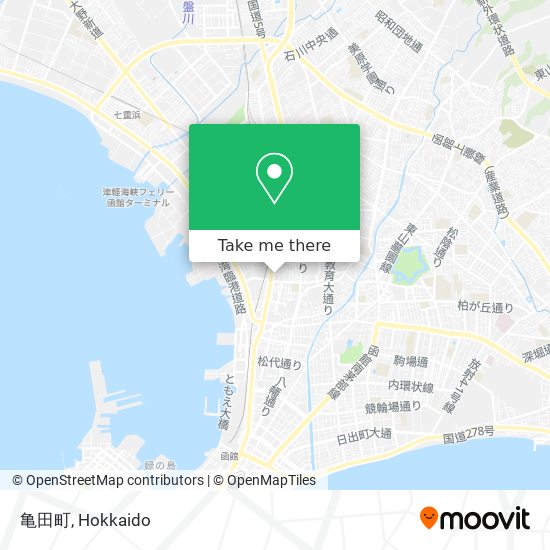 亀田町 map