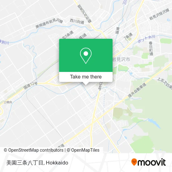 美園三条八丁目 map